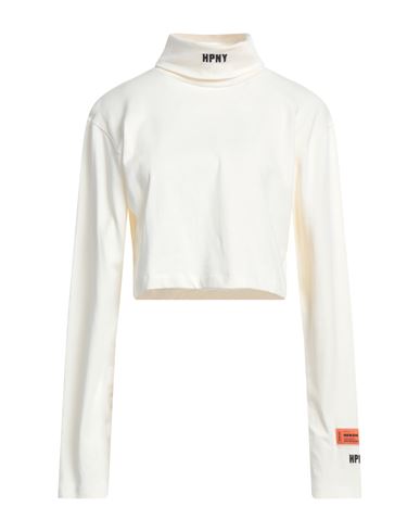 Shop Heron Preston Woman T-shirt Ivory Size M Cotton In White