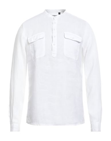 Fifty Four Man Shirt White Size S Linen