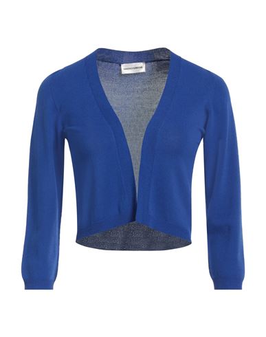 Shop Sandro Ferrone Woman Cardigan Blue Size L Viscose, Polyamide