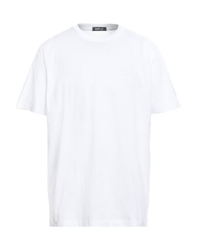 Replay Man T-shirt White Size Xxl Cotton