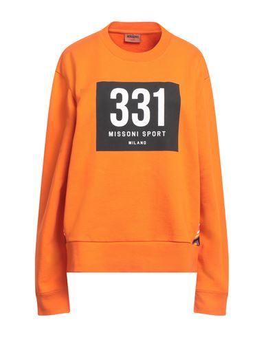 Missoni Woman Sweatshirt Orange Size M Cotton