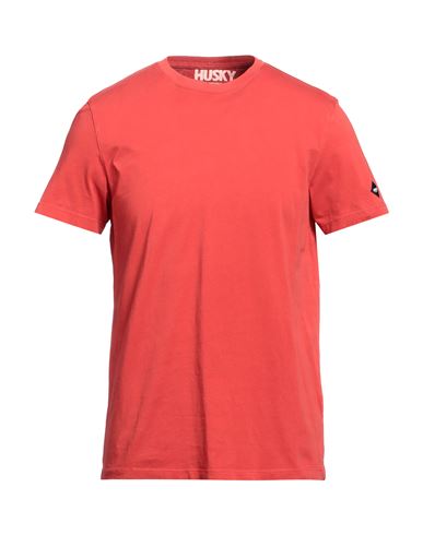 Husky Man T-shirt Tomato Red Size 42 Cotton