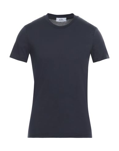Shop Eredi Del Duca Man T-shirt Midnight Blue Size M Cotton