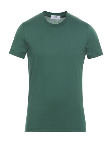 Shop Eredi Del Duca Man T-shirt Green Size M Cotton