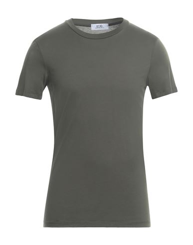 Shop Eredi Del Duca Man T-shirt Military Green Size M Cotton
