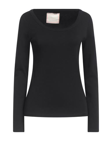 Shop Jeanerica Woman T-shirt Black Size L Cotton, Elastane