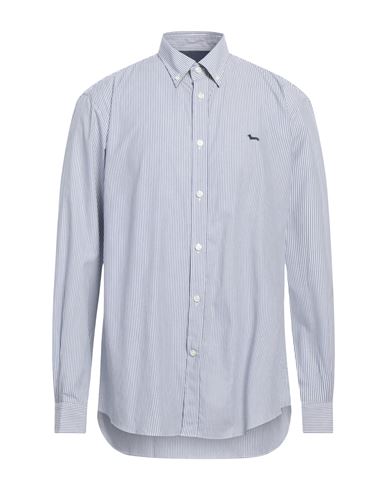 Shop Harmont & Blaine Man Shirt Blue Size 3xl Cotton