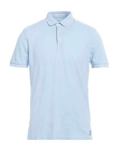 Shop Bob Man Polo Shirt Sky Blue Size M Cotton, Elastane