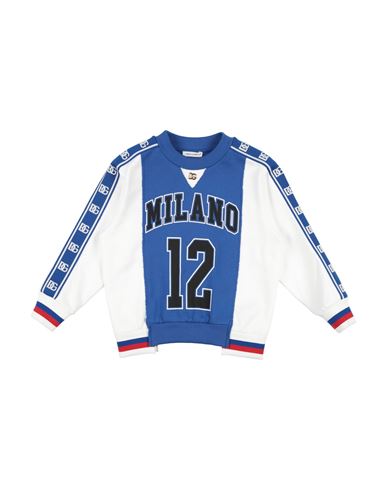 Dolce & Gabbana Toddler Boy Sweatshirt White Size 5 Cotton, Polyester, Elastane, Zamak In White