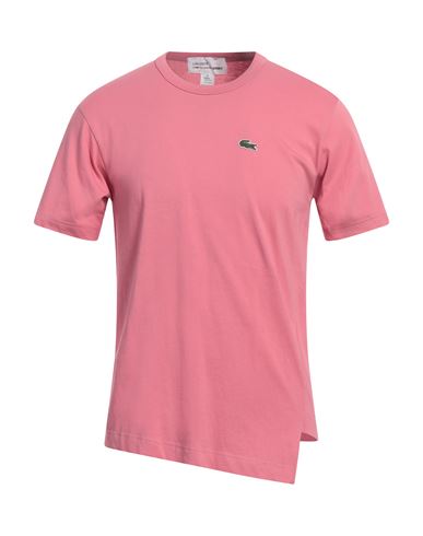 Lacoste X Comme Des Garçons Shirt Man T-shirt Pink Size L Cotton