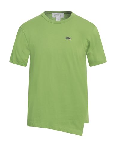 Lacoste X Comme Des Garçons Shirt Man T-shirt Acid Green Size L Cotton