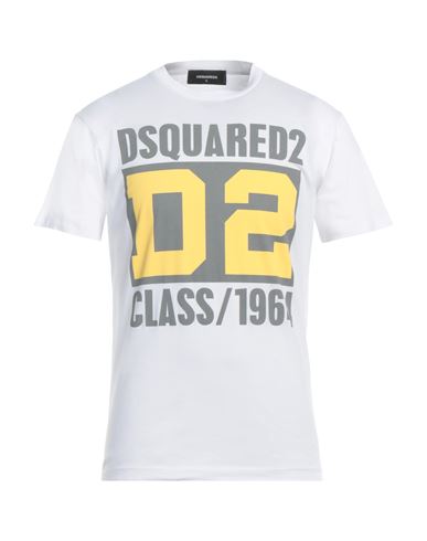 Dsquared2 Man T-shirt White Size L Cotton In White