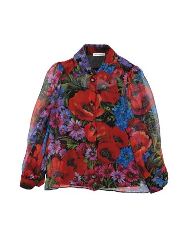 Dolce & Gabbana Toddler Girl Shirt Red Size 3 Silk In Red