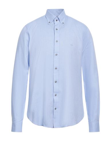 Shop Michael Kors Mens Man Shirt Sky Blue Size 16 ½ Cotton, Cashmere