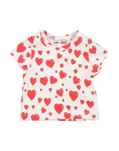 Mini Rodini Newborn Girl T-shirt White Size 1 Organic Cotton In White