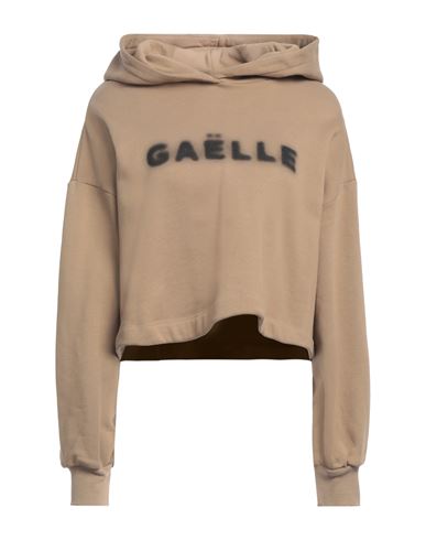 Gaelle Paris Gaëlle Paris Woman Sweatshirt Khaki Size 1 Cotton In Beige