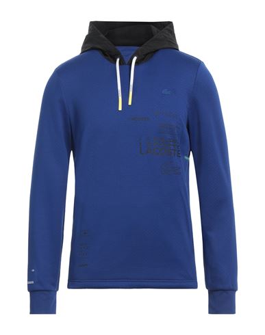 Lacoste Sport Man Sweatshirt Bright Blue Size 4 Polyester, Elastane