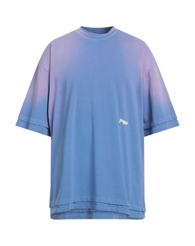 Shop Pdf Man T-shirt Light Blue Size Xl Cotton