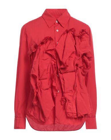 Comme Des Garçons Woman Shirt Brick Red Size M Polyester