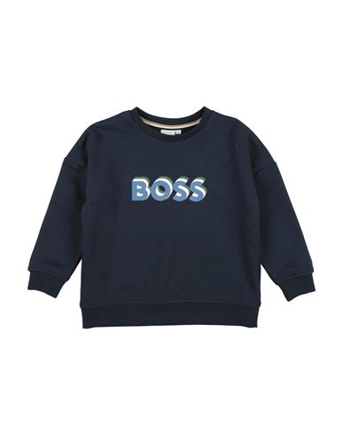 Hugo Boss Babies' Boss Toddler Boy Sweatshirt Midnight Blue Size 6 Cotton, Polyester