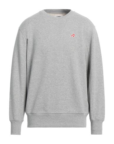 Shop Autry Man Sweatshirt Light Grey Size S Cotton, Elastane