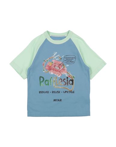 Myar Toddler Boy T-shirt Light Blue Size 6 Cotton In Blue