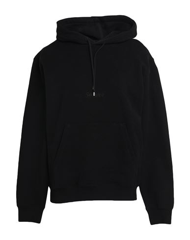 Shop Saint Laurent Woman Sweatshirt Black Size L Cotton, Elastane