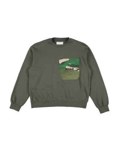 Shop Myar Toddler Boy Sweatshirt Military Green Size 4 Cotton