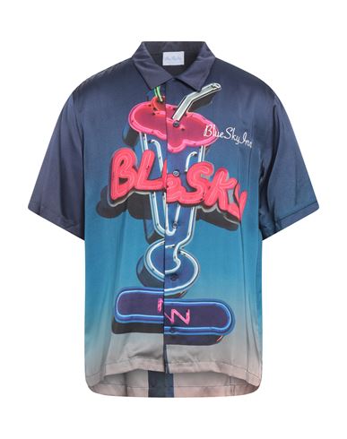 Shop Blue Sky Inn Man Shirt Navy Blue Size M Viscose