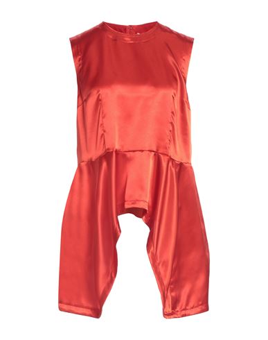 Comme Des Garçons Woman Top Rust Size M Polyester In Red