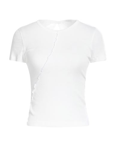 Helmut Lang Woman T-shirt White Size L Cotton