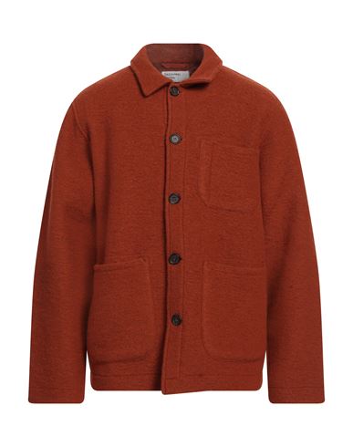 Universal Works Man Shirt Rust Size L Wool, Polyester