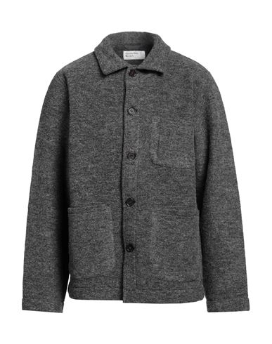 Universal Works Man Shirt Grey Size L Wool, Polyester