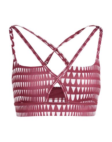 Shop Puma X Lemlem Lemlem Low Impact Bra Woman Top Garnet Size L Polyester, Elastane In Red