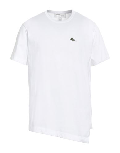 Lacoste X Comme Des Garçons Shirt Man T-shirt White Size Xl Cotton
