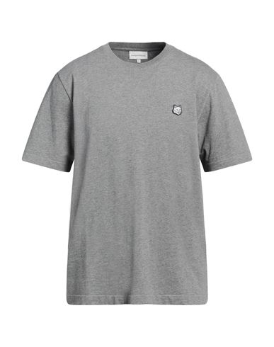 Maison Kitsuné Man T-shirt Grey Size L Cotton