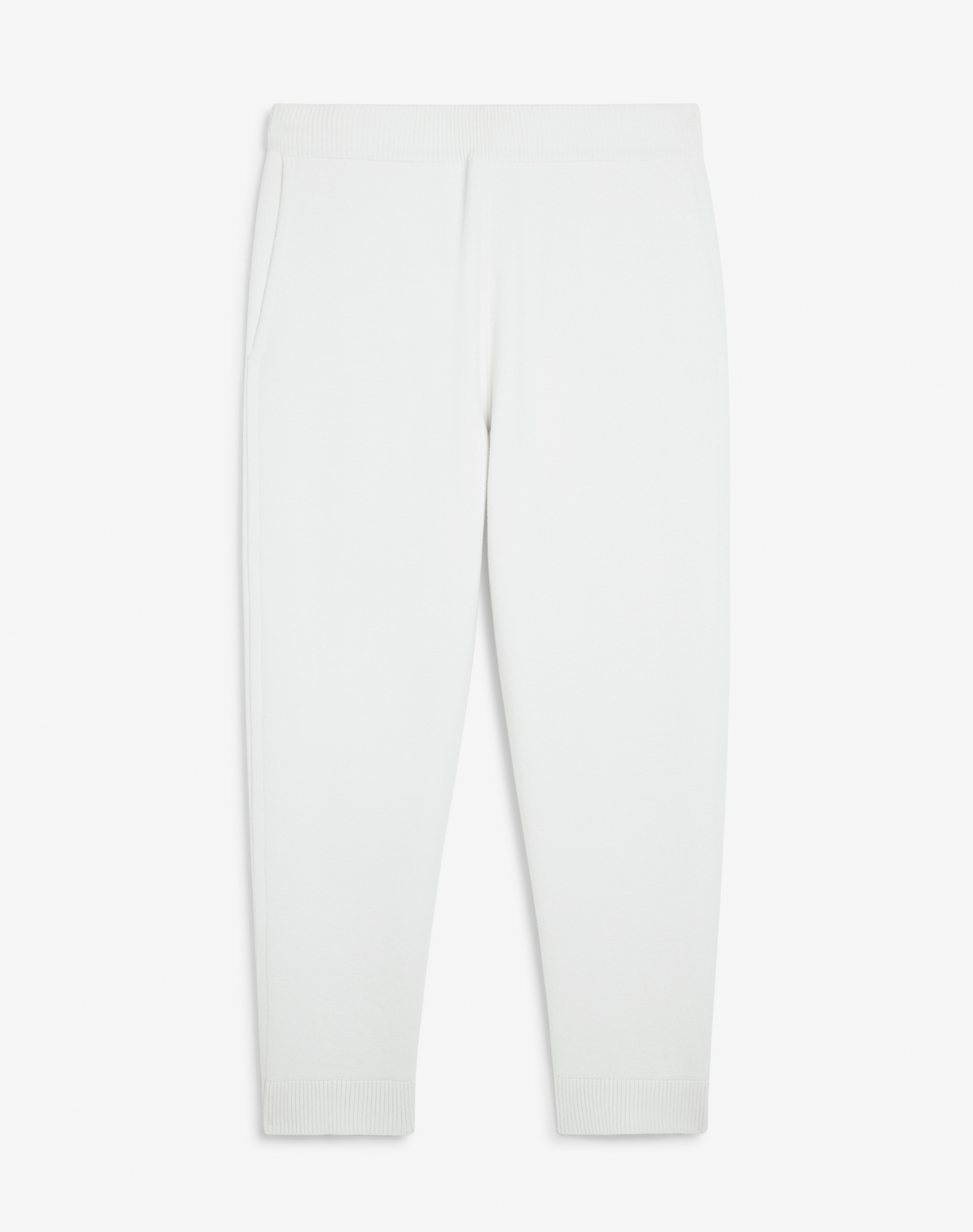 Shop Dunhill Athluxury Cotton Cashmere Track Pants In White