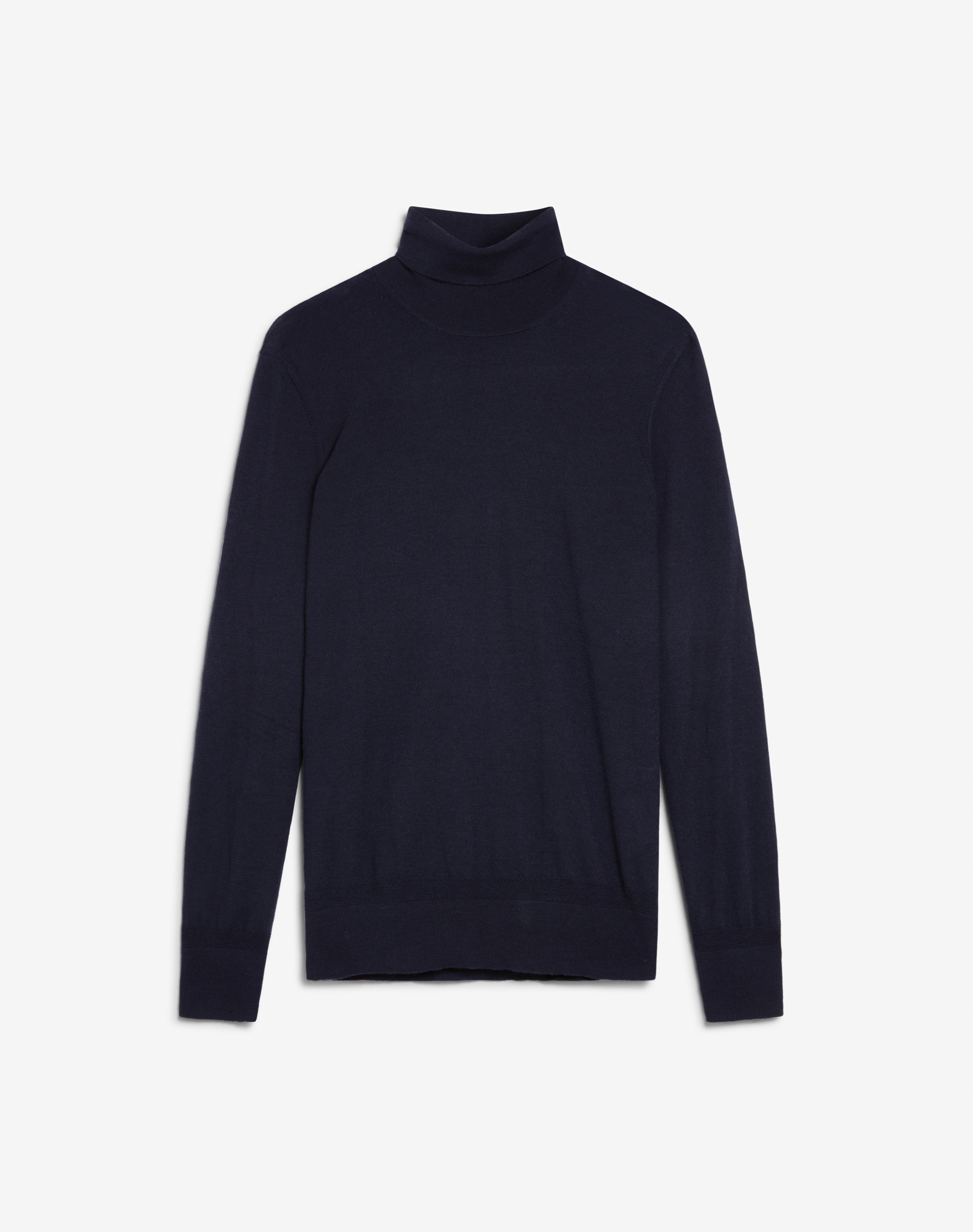 Shop Dunhill Superfine Cashmere Roll Neck Jumper In Blue