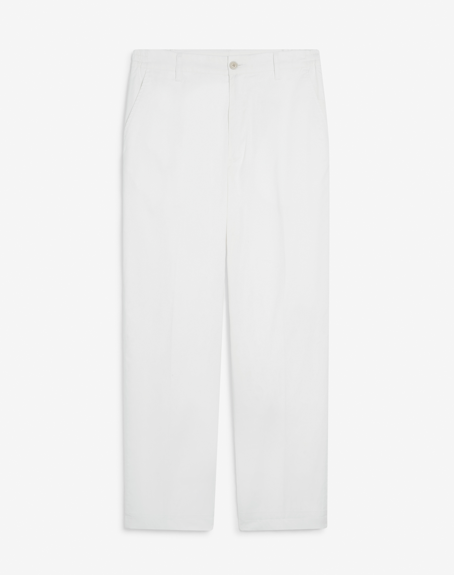 Shop Dunhill Lightweight Cotton Chinos In White