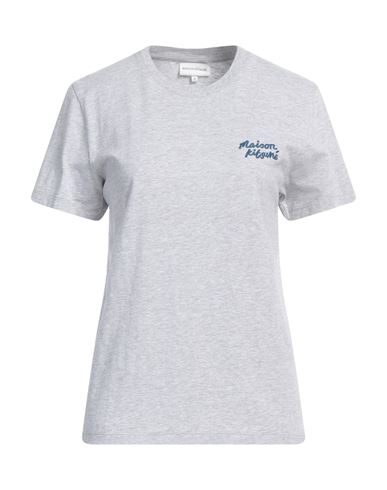 Maison Kitsuné Woman T-shirt Light Grey Size M Cotton