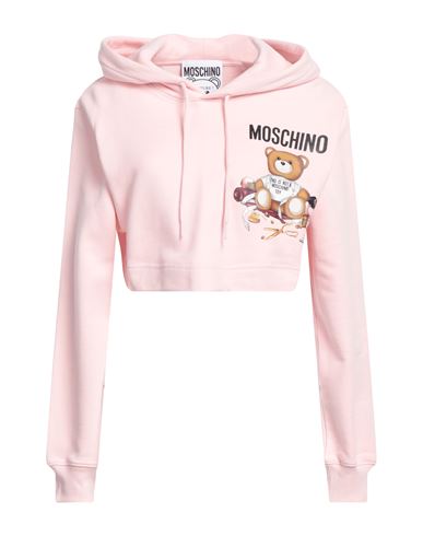 Shop Moschino Woman Sweatshirt Pink Size 8 Organic Cotton