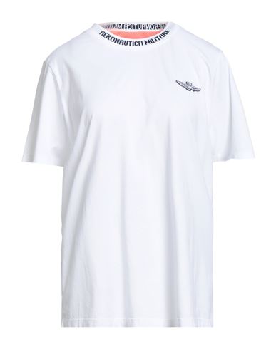 Aeronautica Militare Woman T-shirt White Size Xl Cotton