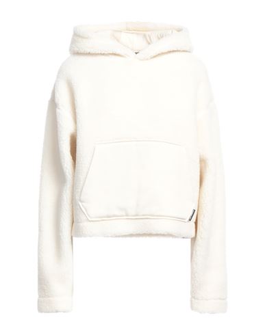 Shop Karl Lagerfeld Woman Sweatshirt Cream Size S Polyester, Wool In White