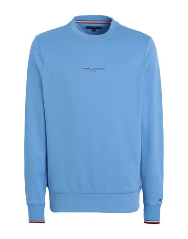 Tommy Hilfiger Man Sweatshirt Light Blue Size L Cotton