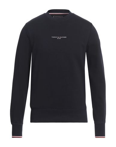 Tommy Hilfiger Man Sweatshirt Midnight Blue Size S Cotton In Blue