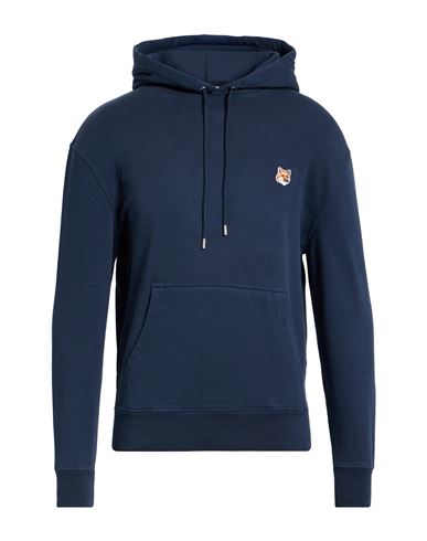 Maison Kitsuné Fox Head Patch Regular Hoodie Sweatshirt In Blue