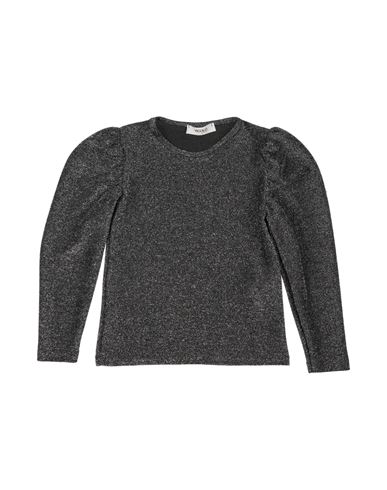 Vicolo Toddler Girl T-shirt Black Size 6 Viscose, Polyester, Polyamide, Elastomultiester In Black