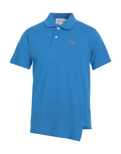 Lacoste X Comme Des Garçons Shirt Man Polo Shirt Azure Size Xl Cotton In Blue