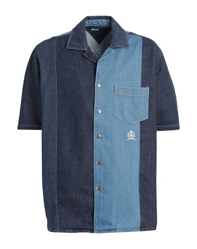 Tommy Hilfiger Hilfiger Collection Man Denim Shirt Blue Size L Cotton