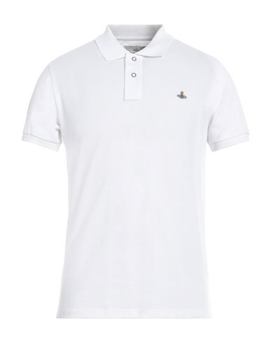 Shop Vivienne Westwood Man Polo Shirt White Size L Organic Cotton